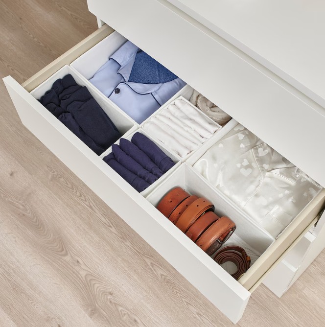 Komplet pojemników 6 szt. biały Ikea Skubb