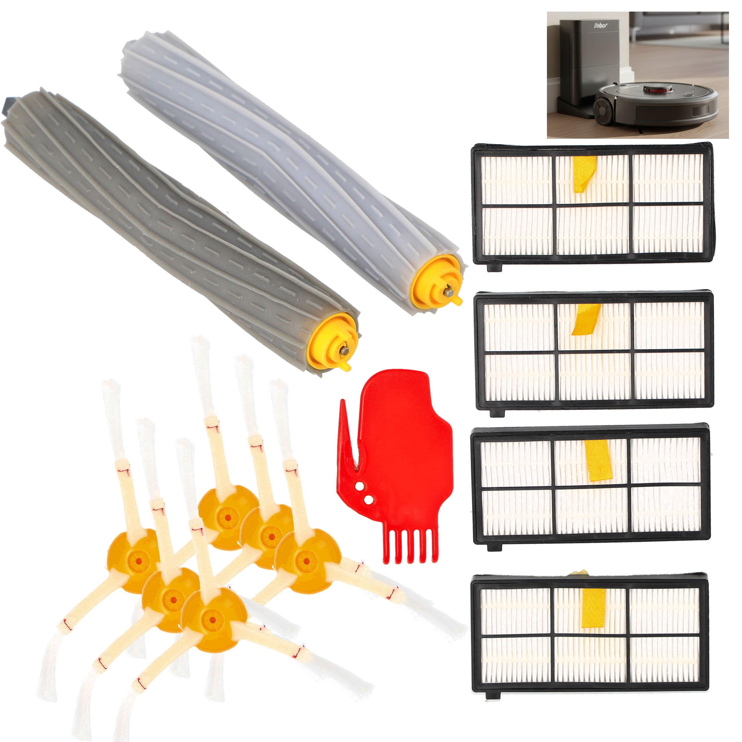 Zestaw szczotki filtry do iRobota Roomba 800 805 860 865 966 976 900 980
