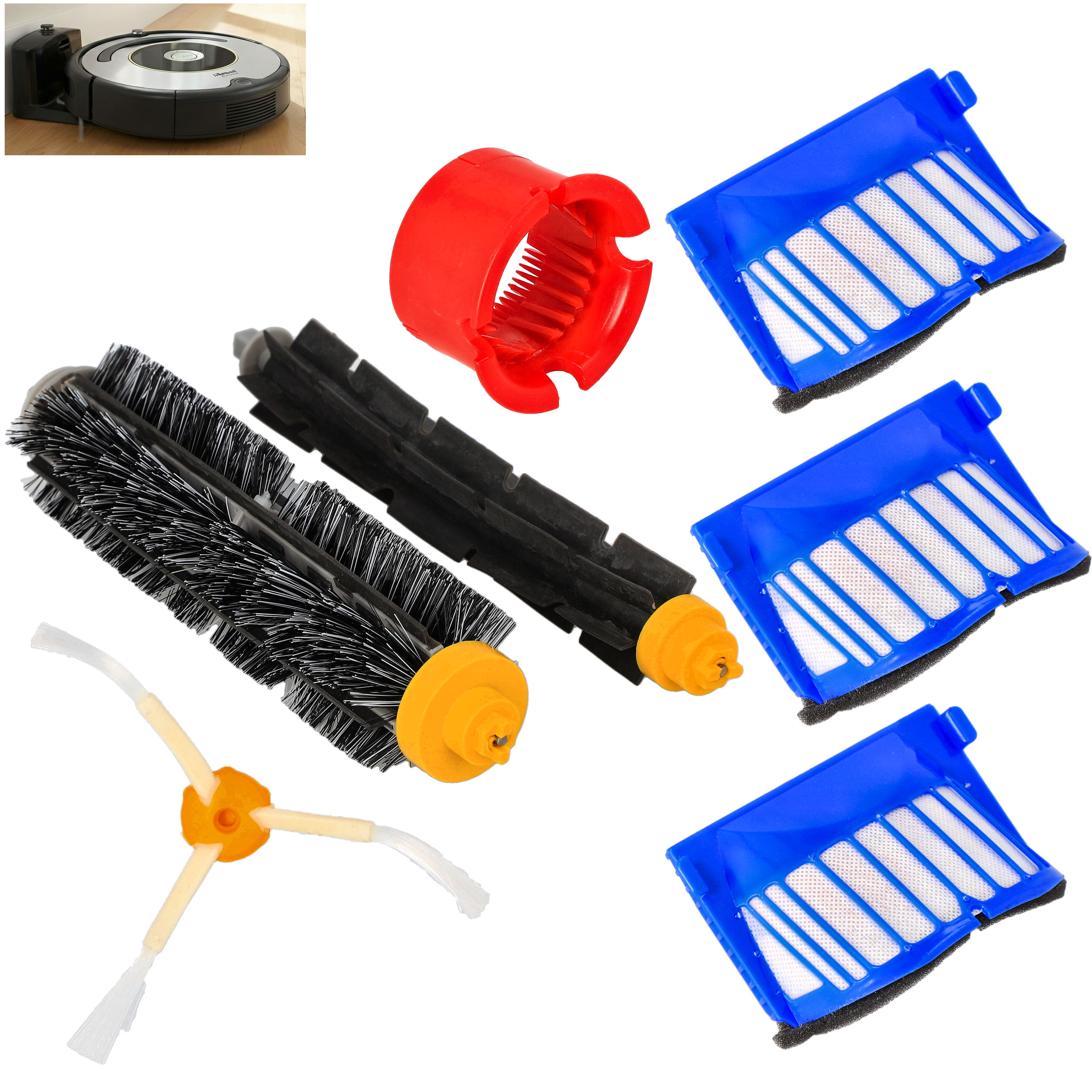 Zestaw szczotki filtry do iRobota Roomba 600 605 610 616 620 650 670 681