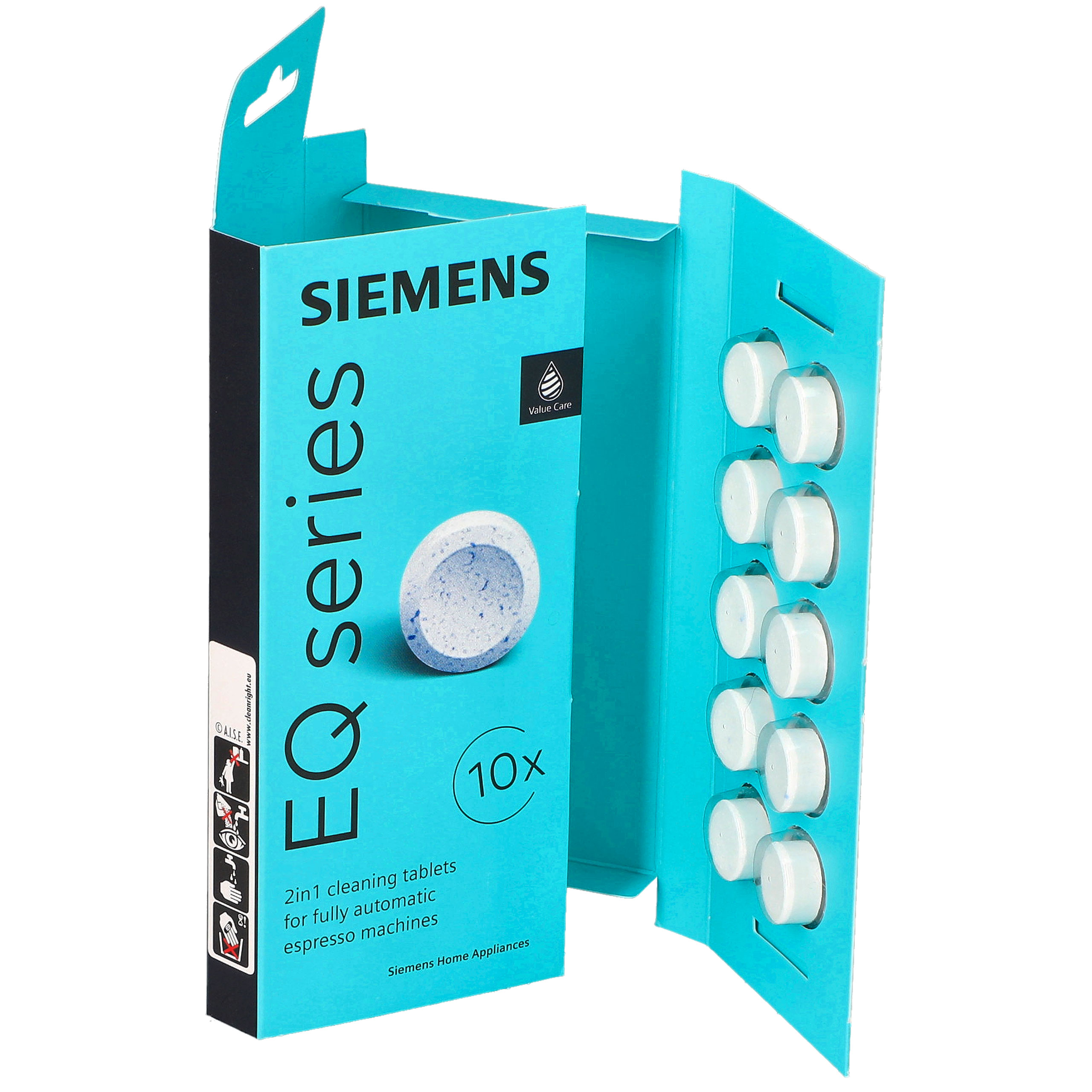 Typ produktu: tabletki czyszczące do ekspresu Producent: Siemens Kod producenta: TZ80001 Alternatywne oznaczenia: TZ80001B, TZ80001N, 00312098 Formuła: 2w1 – czyszczenie i pielęgnacja ekspresu Zastosowanie: automatyczne ekspresy do kawy Siemens Przeznaczenie: usuwanie tłuszczów kawowych, osadów i pozostałości po kawie Ilość w opakowaniu: 10 tabletek