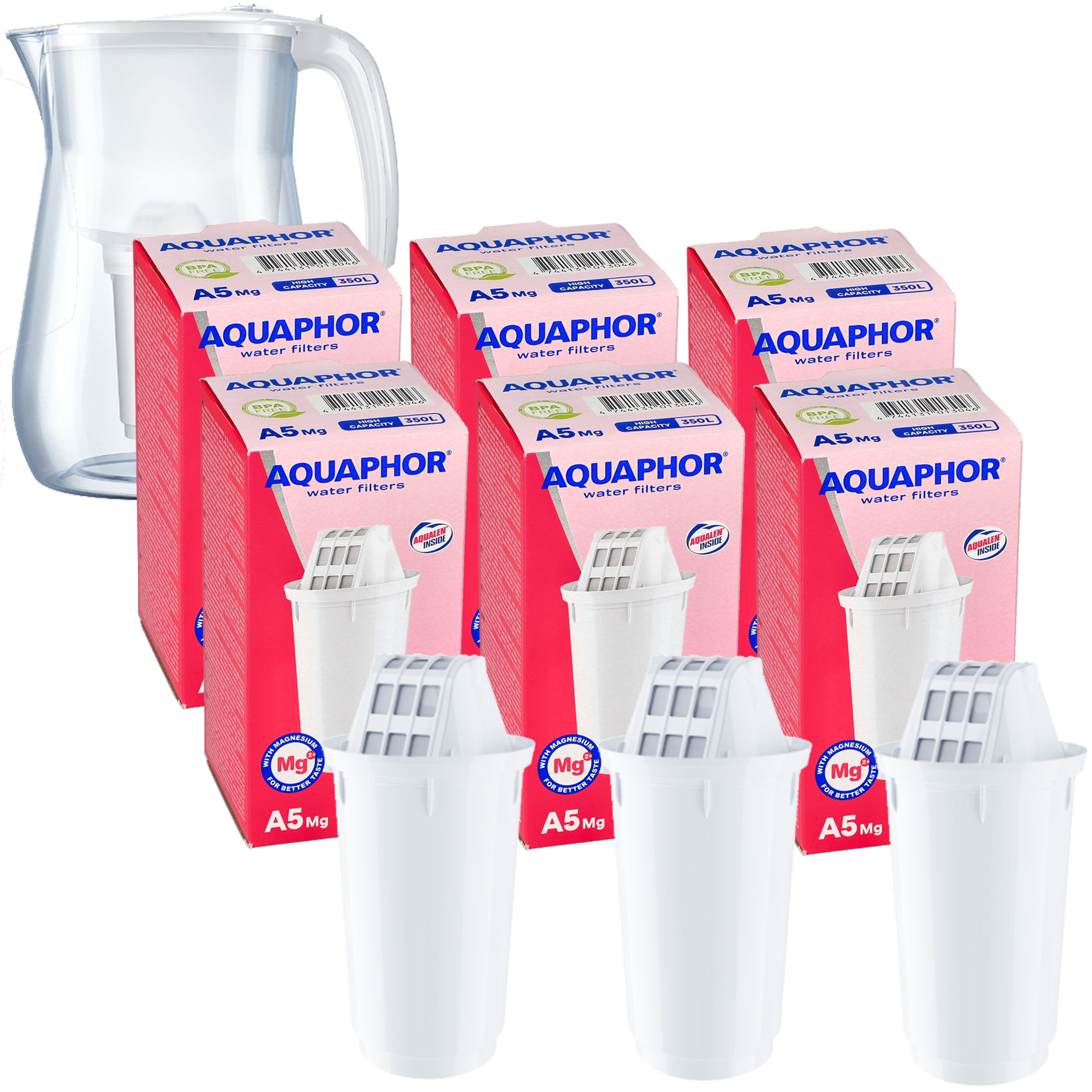 6 x filtr A5 Mg wkład filtrujący magnezowy