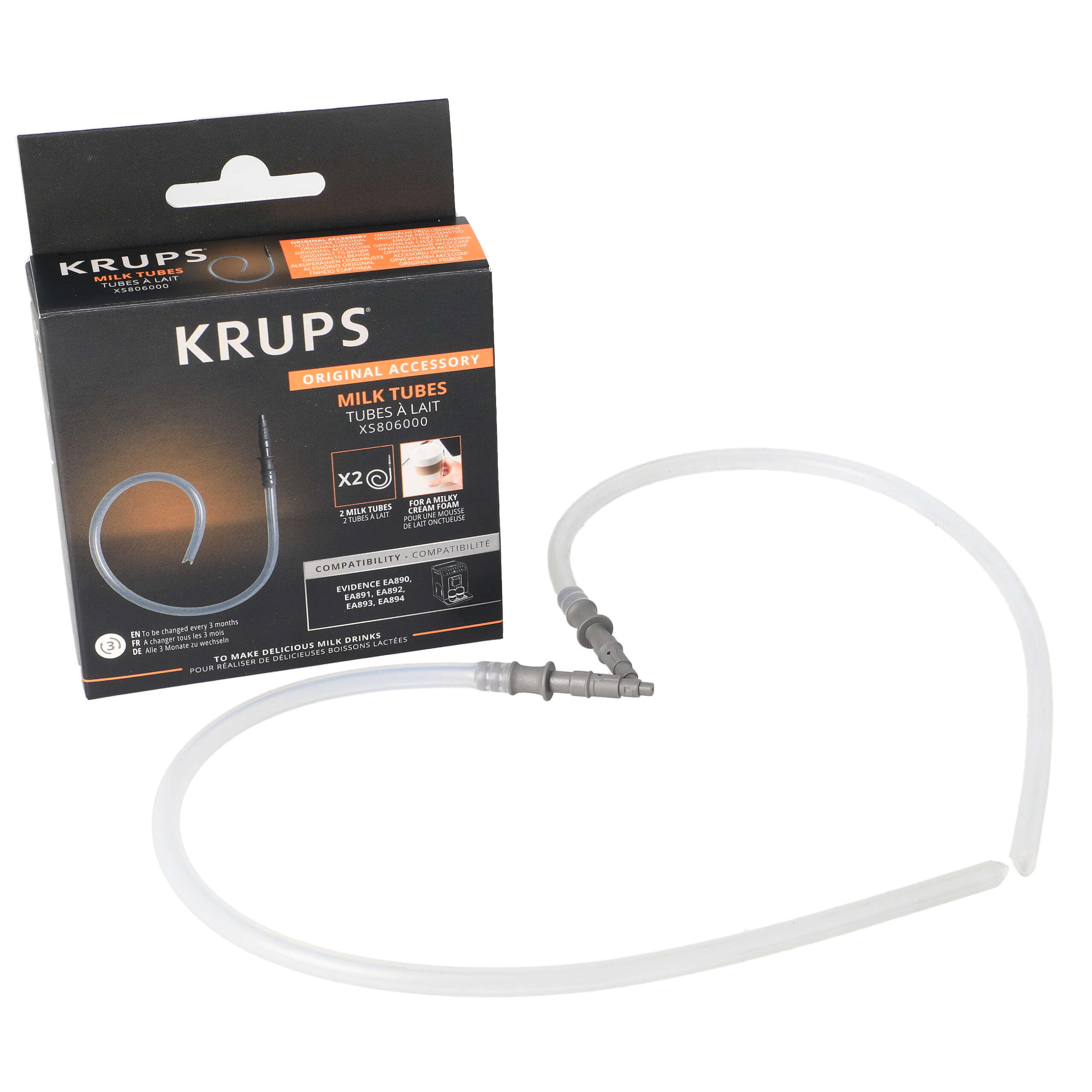 Zestaw 2 rurek rurka do spieniania mleka Krups XS806000 EA89