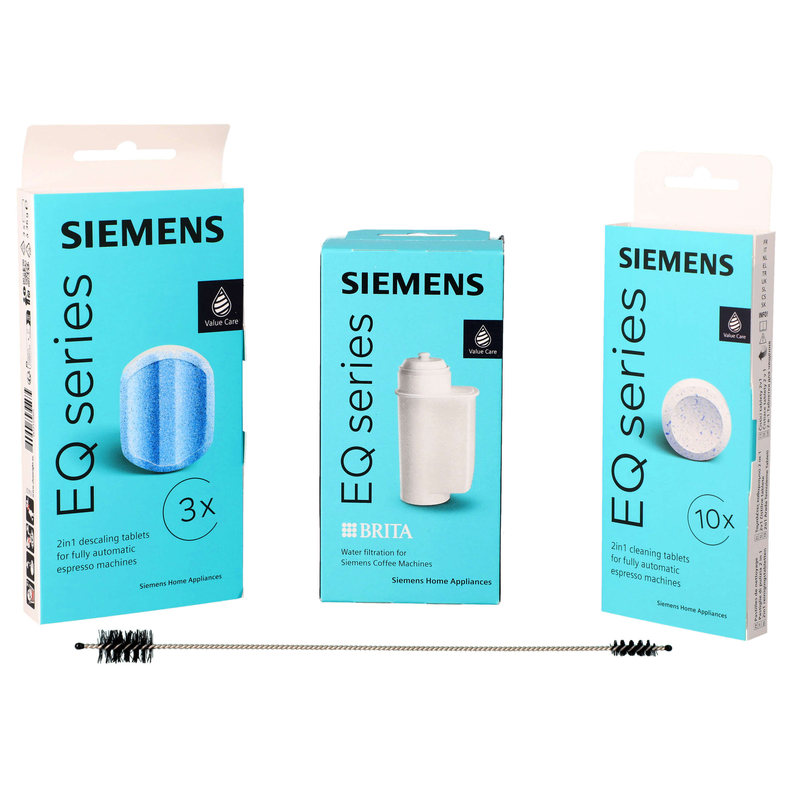 Zestaw czyszczący TZ80004 do ekspresu Siemens EQ3 EQ6 EQ9 filtr i wycior