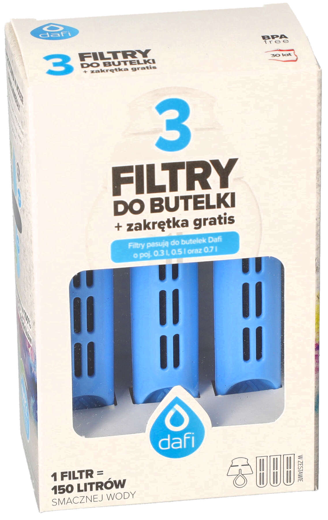 Lot de 3 filtres pour flacon filtre Dafi et bouchon à vis Lot de 3 filtres pour flacon filtre Dafi et bouchon à vis