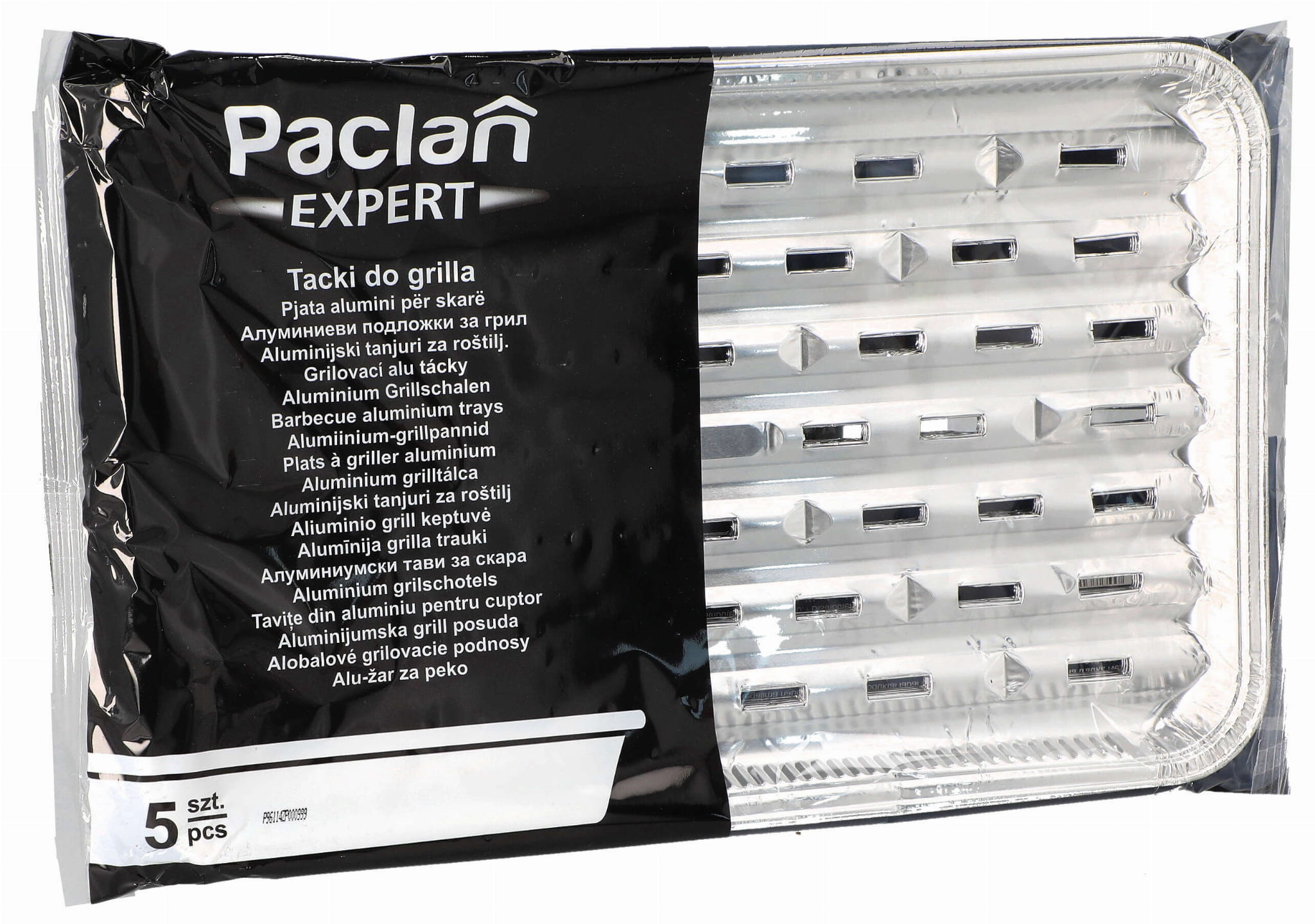 Tacka grillowa alumainium Paclan prostokątna 34 x 22 cm 5 szt